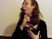 Shy Beginner Plays With Dildo