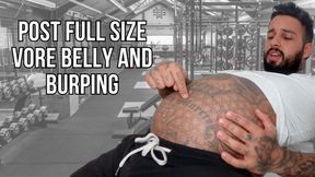 Post full size vore belly and burping - Lalo Cortez (custom clip)