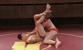 Wrestling match leads these men closer together in sexual kinks
