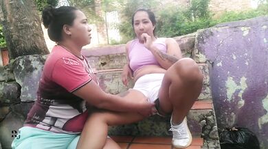 my stepsister and I sweetened each other's vaginas in public part 2