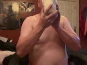Piggy chugs ice cream