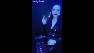 Smoke for your goddess you pathetic slut