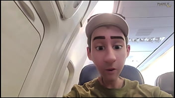 Step Gay Dad - Tiny passenger - Size difference in the sky&#039_s