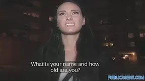 PublicAgent: Dark haired stunner fucks for free phone