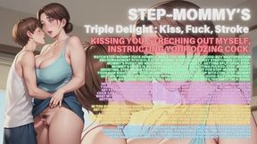 AI Step-Mommy Fucks Herself + Jerk Off Instructions | Good-Boy Mutual Masturbation Encouragement | Stretching Pussy Dildo Cuckold | JOI dirty talk, creampie fantasy, cum countdown, femdom erotic audio, tease and denial, kissing, dripping precum.