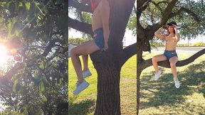 meando desde un arbol en la gral. paz jajaja