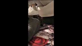 Mom teaches slave to worship her nylon feet