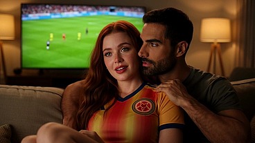 MY REDHEAD STEPSISTER WAS WATCHING THE WORLD CUP QUALIFIERS, AND I MANAGED TO SEDUCE HER INTO HAVING SEX WITH ME (IA)