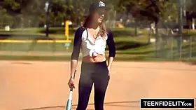 TEENFIDELITY - Kirsten Lee Creampied By Softball Coach