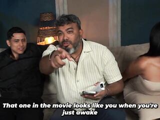 Brunette stepsister loves her athletic stepbrother's dong, so this sweetheart knows how to get him hard