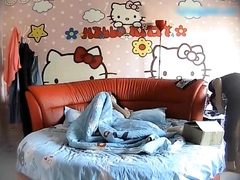 Small titted brunette amateur anal nailed at home