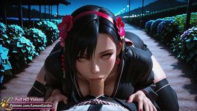 Tifa Night Secrets Of The Lewd Garden. Ai Generated 3d Hentai With Car Toon, Tifa Lockhart And Final Fantasy