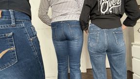 3 sexy ass in jeans 2AF