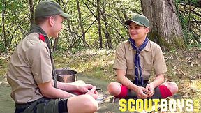 ScoutBoys Sexy scouts in uniform fuck raw outside