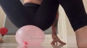 Mistress Nas Bursts Her Own Baloon!! MOV Version