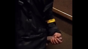 Solo cum in elevator Seattle w