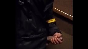 Solo cum in elevator Seattle w