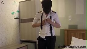 Gay việt nam tự sướng với cockring c&oacute_ rung