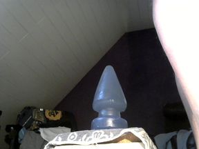 More stretching from the side - this time with pumped cock