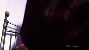 Silky Stockings Sniffing Slave