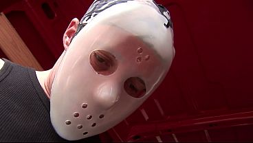 Euro Teen Sarah Rose Gets Anally Ab used By Two Masked Men Outside