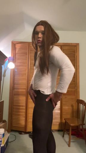 Gay Crossdresser David new wig