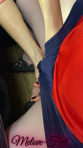 Melove Giving a Footjob to Naelor Part 2
