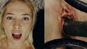 ”Blonde influencer bound & creampied by her pet monster”