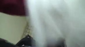 Asian Crossdresser Takes Cream Pie in Public Bathroom