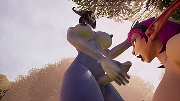 Draenei Futa Dickgirl Fucks Hot Elf - Warcraft Porn Parody
