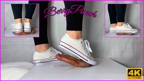 Step-Mom Converse Cock Trampling - Shoejob - Foot Fetish - CBT - 4K