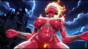 94. Hot Demon in Fire Sexy Pose (ai Animation)
