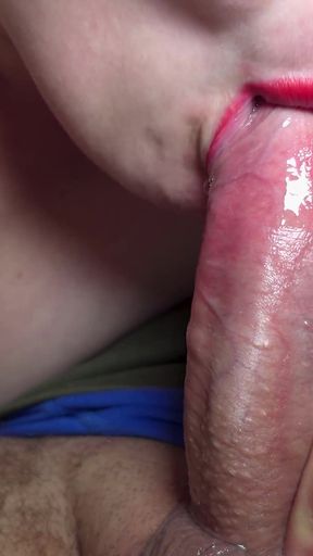 Thick Dick Gets Sloppy Deepthroat with Gagging and Spit