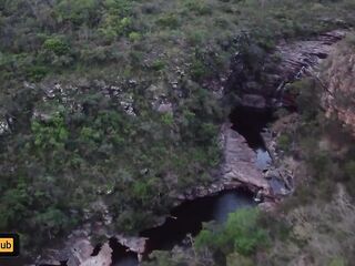 Dreadhot's Soaked Vagina Gets Drilled Underneath the Waterfalls