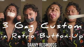 4K 3 Gag Custom in Retro Button-Up