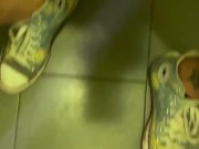 RISKY JERKING IN PUBLIC TOILETS