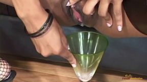 Spanking a chocolate booty of a black succubus while going at it interracial style