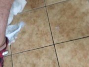 Long desperate public bathroom piss ftm caught