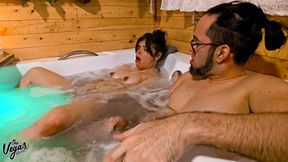10th anniversary jacuzzi fun: mirror blowjob, mutual masturbation & double cumshots in the hot tub - the vegas romantic amateur getaway