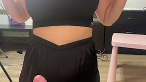 Stepmom begged to suck&#x1F61C; my thick cock&#x1F346; and got plenty of cum on her big tits