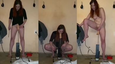Testing a new fuck machine on my own