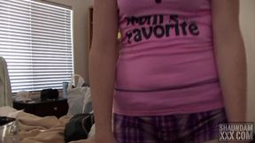 Holly caught me jacking off