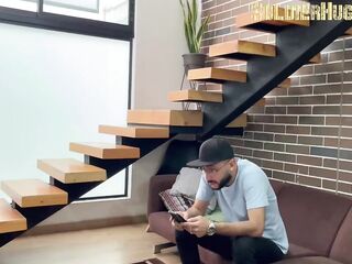 My ally's stepdaughter seduces me to screw out of a fuck-rubber