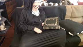 Nun Dildo Fucking in Bible Study