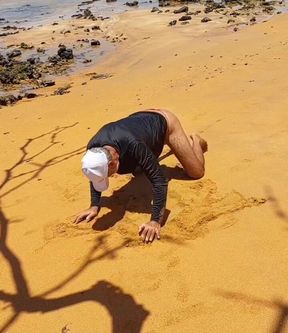 Ladysilva Showing off Her Hot Ass in Panties on the Beach
