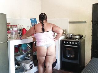 My depraved neighbour comes home and we end up having astonishing sex until this chab ejaculates all his sexy sperm.