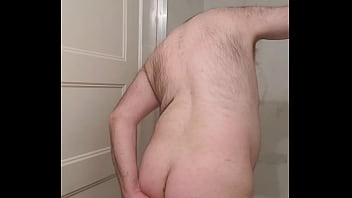 Nude Martin Lavall&eacute_e sodomizes himself and shoves his dildo in his mouth afterwards