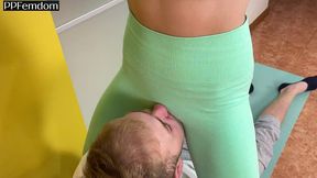 pussy worship femdom while fitness