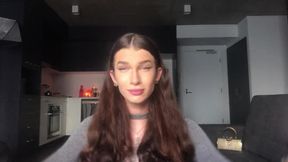 Addicted MTF slut gets double stuffed and begs for thick cum inside