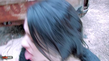 Latina babe with huge boobs ass fucked